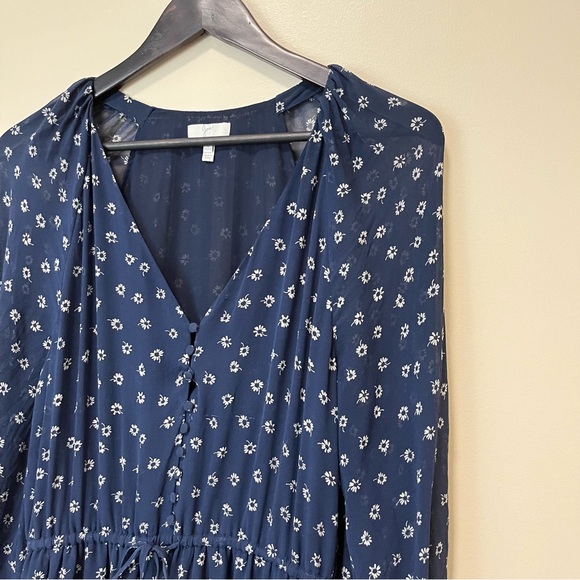 Joie Alithea Silk Long Sleeve Asymmetric Hem Dress - Picture 5 of 16